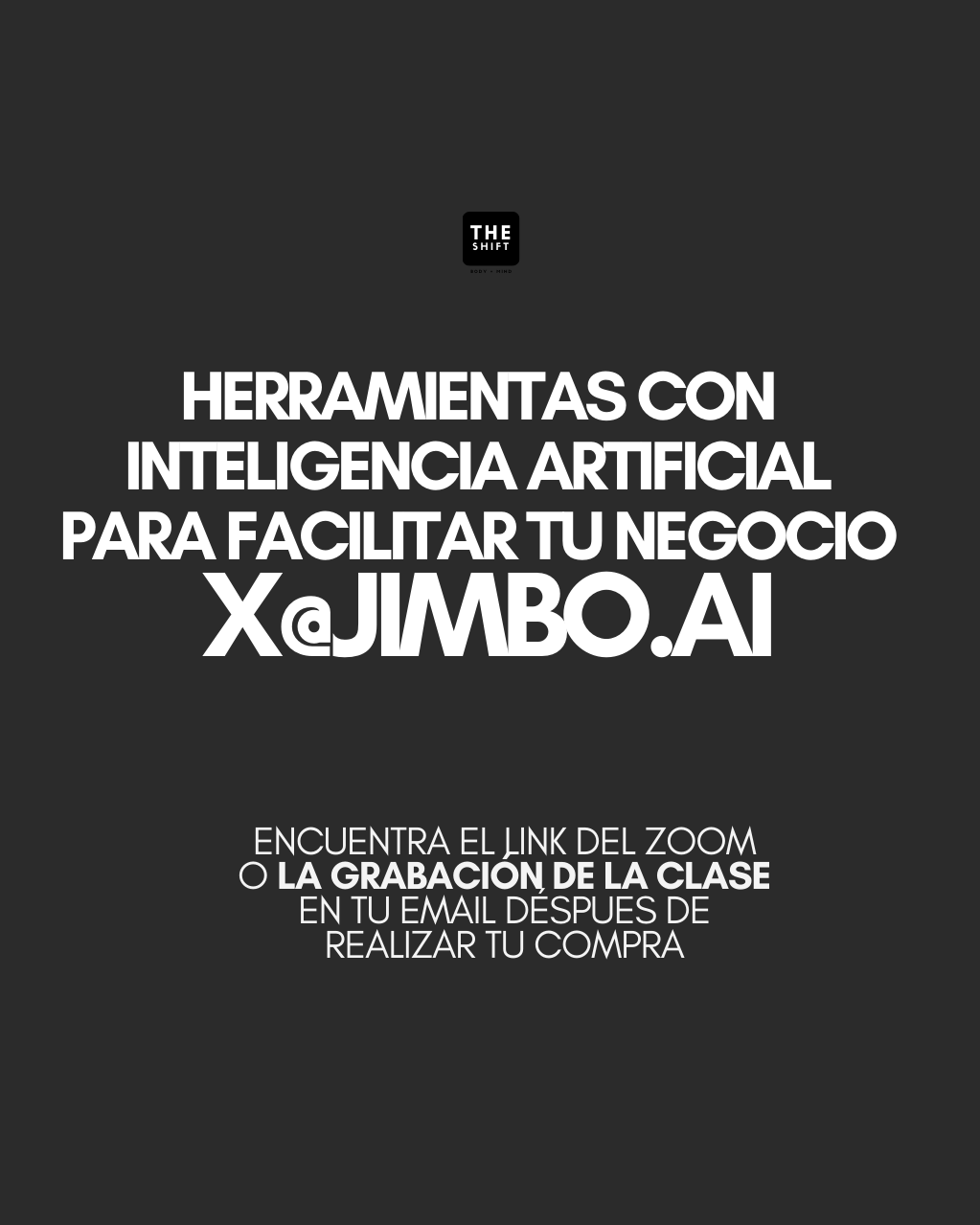 Masterclass: Herramientas con Inteligencia Artificial para Facilitar tu Negocio x Jimbo