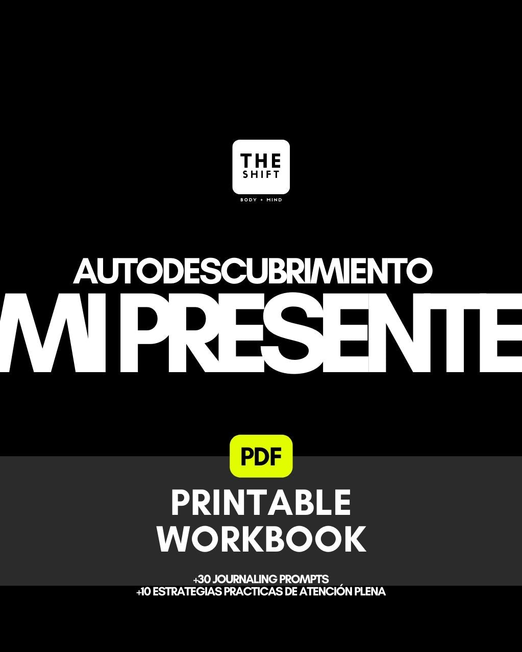 PRINTABLE WORKBOOK: ATENCIÓN PLENA