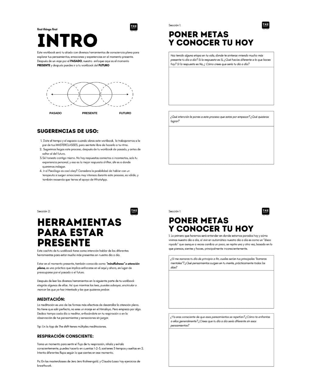 PRINTABLE WORKBOOK: ATENCIÓN PLENA