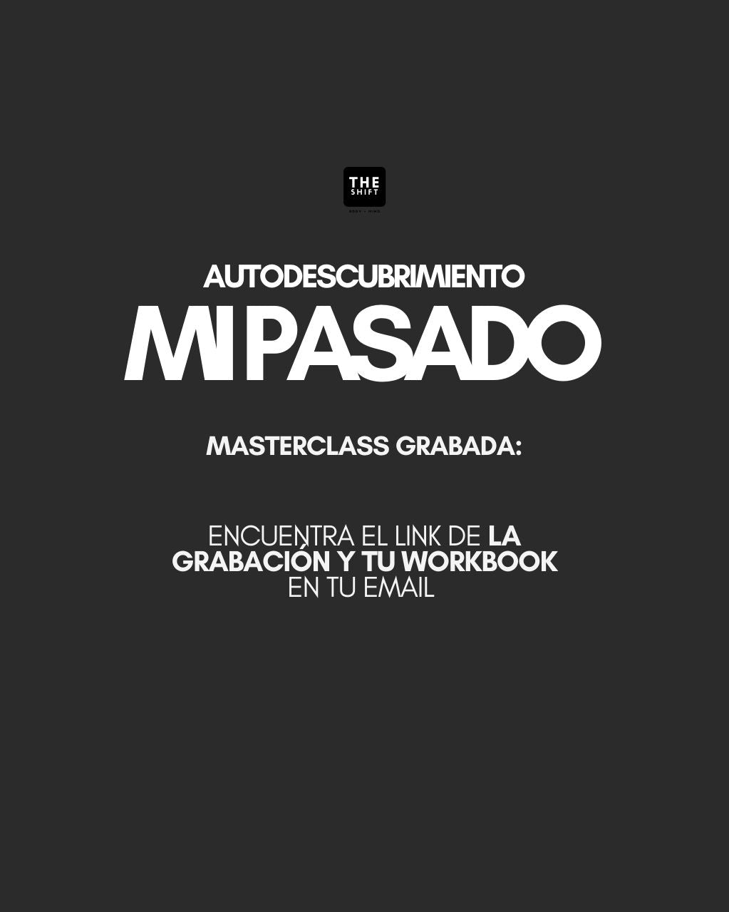 Workbook: Autodescubrimiento (Mi pasado)