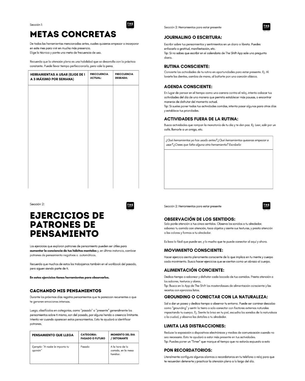 PRINTABLE WORKBOOK: ATENCIÓN PLENA